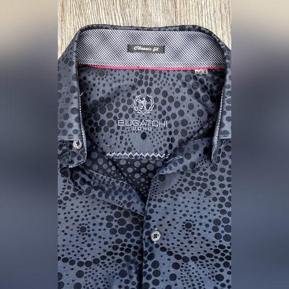Bugatchi Men's Button-up Longsleeve Size Small - Picture 4 of 8
